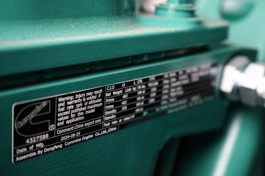 Cummins C550D5Q Declaration of Conformity, Diesel, 550kVA,