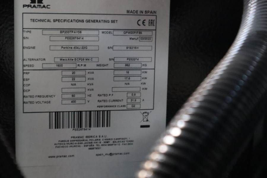 Pramac GPW20P Unused, Valid inspection, *Guarantee! Diese