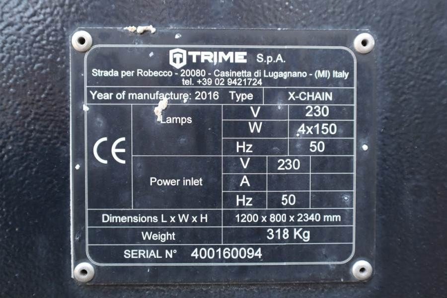 Trime X-chain LED: 4 x 150W, Vertical Tower 7m, 34