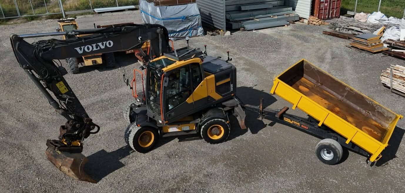 Volvo EW 160E + ENGCON+TIPPER TRAILER