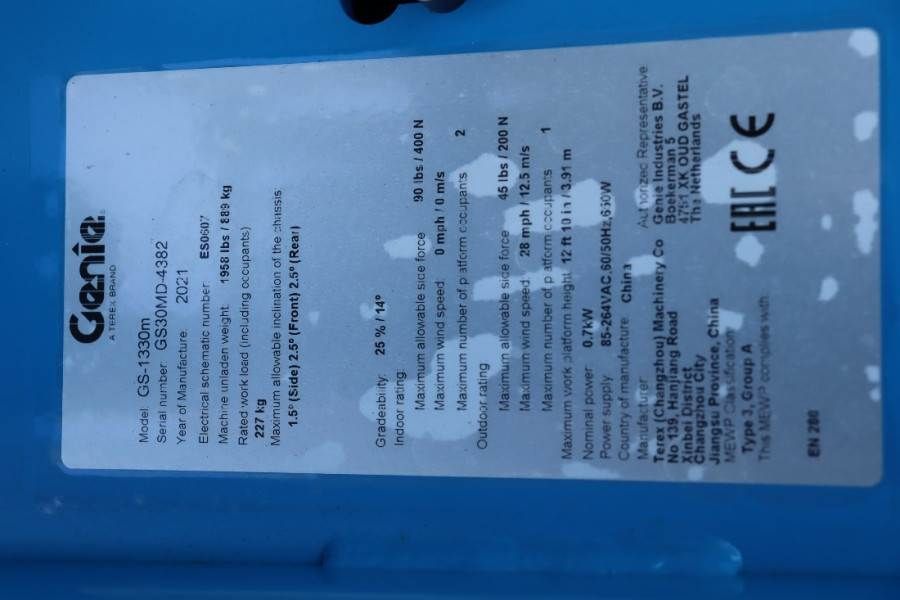 Genie GS1330M Valid inspection, *Guarantee! All-Electric