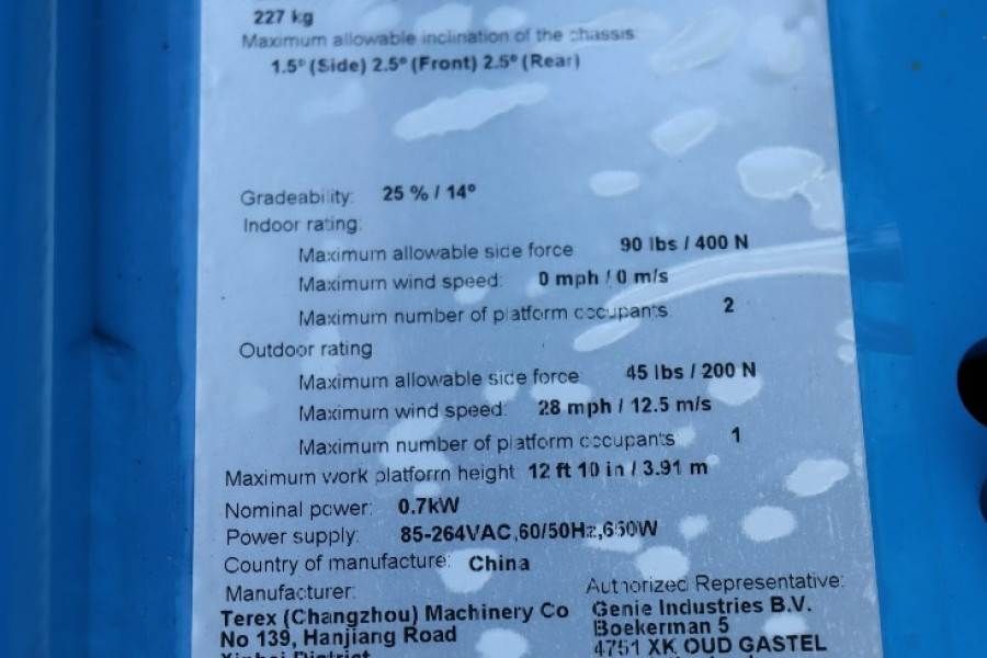 Genie GS1330M Valid inspection, *Guarantee! All-Electric