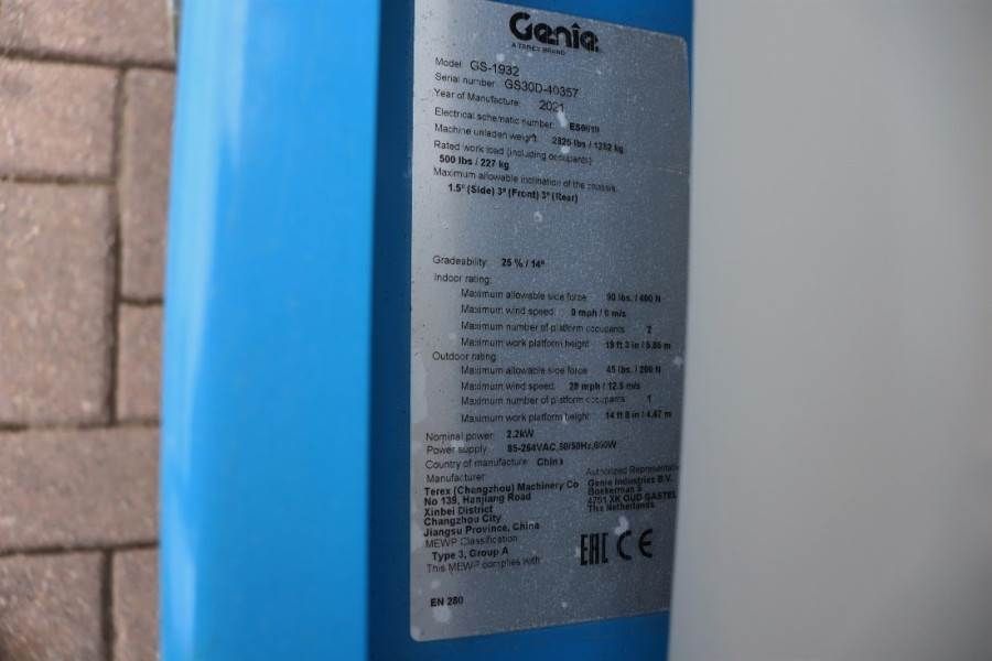 Genie GS1932 E-Drive New And Available Directly From Sto