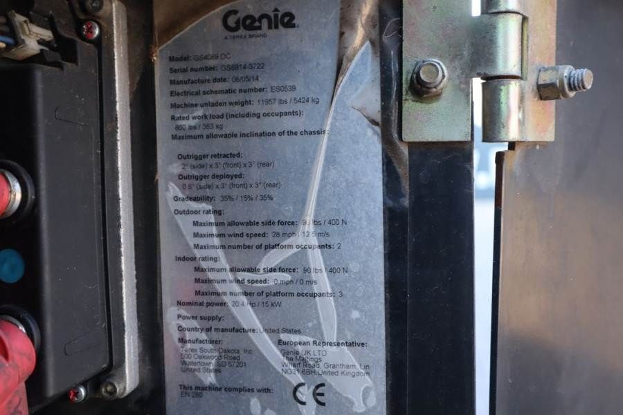 Genie GS4069DC Electric, 14m Working Height, 363kg Capac