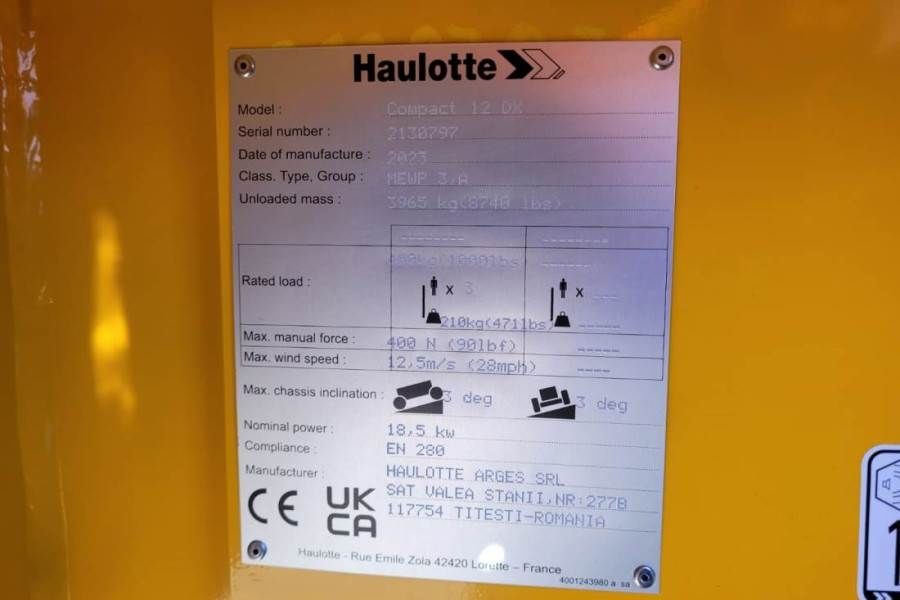 Haulotte Compact 12DX Valid Inspection, *Guarantee! Diesel,