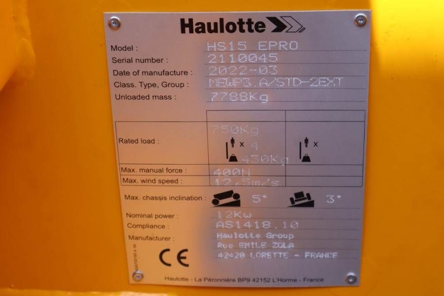 Haulotte HS15EPRO Valid Inspection, *Guarantee! Full Electr