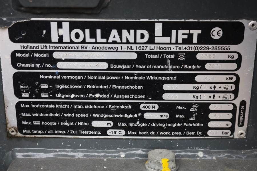 Holland Lift Ecostar HL-11812 Electric, 14m Working Height, 300