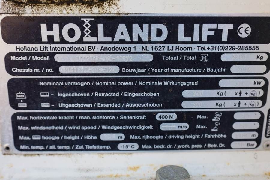 Holland Lift Ecostar HL-11812 Electric, 14m Working Height, 300