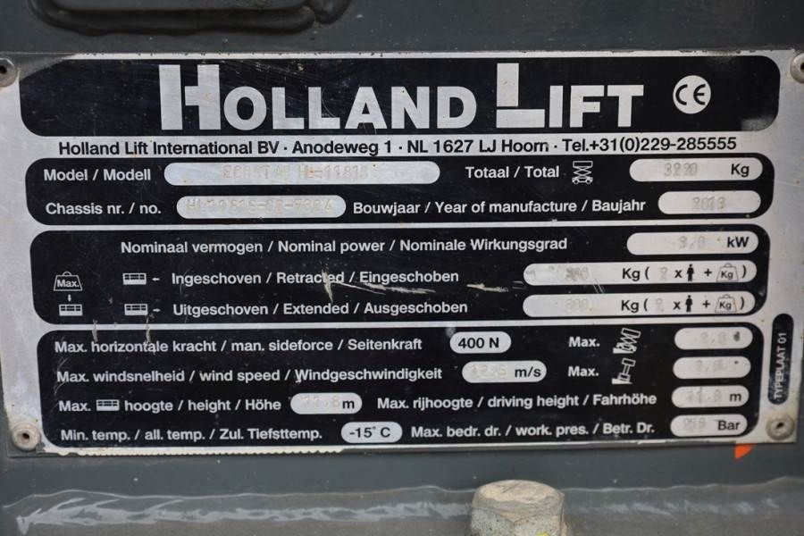 Holland Lift Ecostar HL-11816 Electric, 14m Working Height, 300