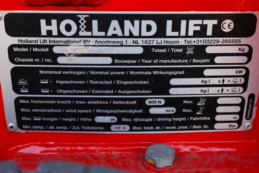 Holland Lift Ecostar HL-7810 Electric, 10m Working Height, 450k