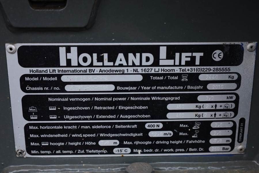 Holland Lift Ecostar HL-7814 Electric, 10m Working Height, 450k