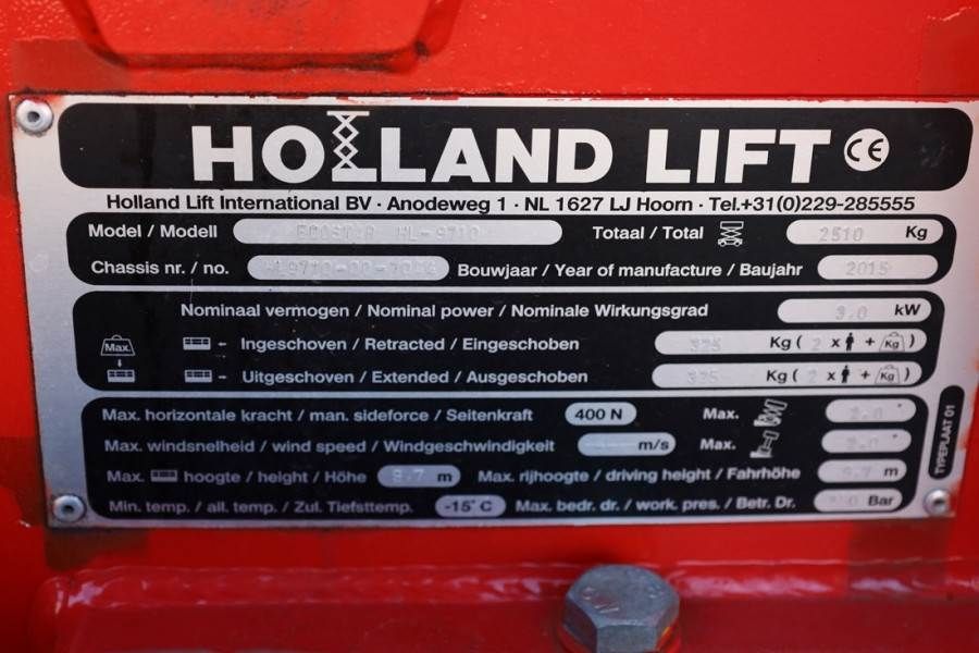 Holland Lift Ecostar HL-9710 Electric, 12m Working Height, 325k