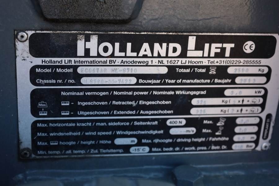 Holland Lift Ecostar HL-9710 Electric, 12m Working Height, 325k