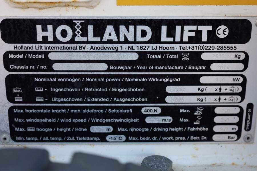 Holland Lift Ecostar HL-9710 Electric, 12m Working Height, 325k