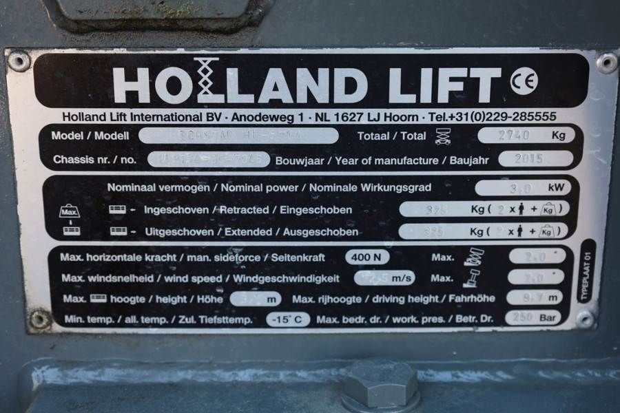 Holland Lift Ecostar HL-9714 Electric, 12m Working Height, 325k