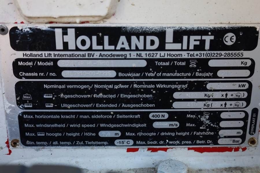 Holland Lift Ecostar HL-7810 Electric, 10m Working Height, 450k