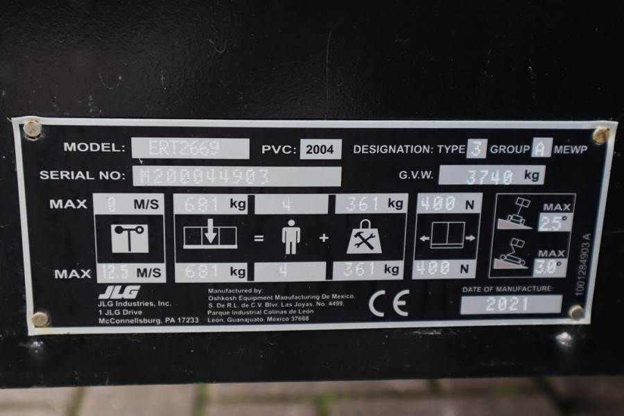 JLG ERT2669 Unused, Electric, 10m Working Height, 680k