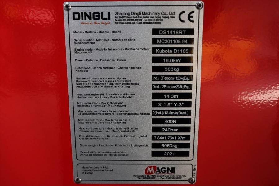 Magni DS1418RT New And Available Directly From Stock, El