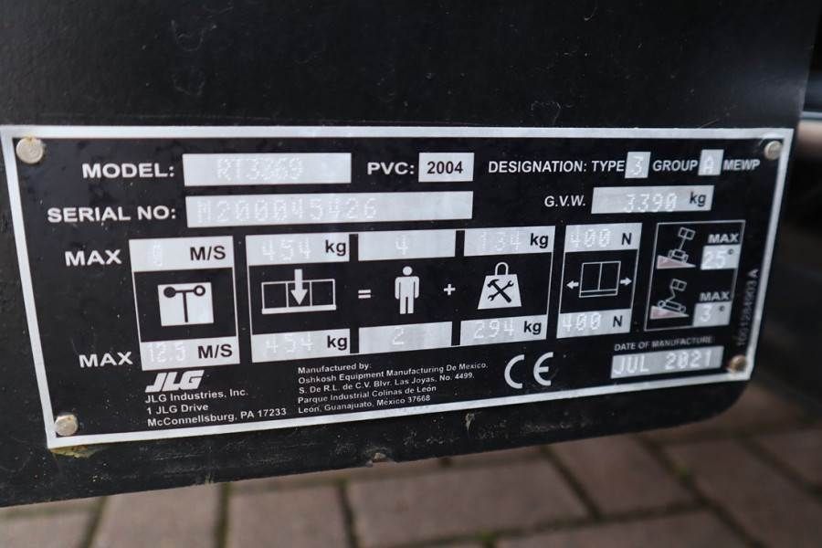 JLG RT3369 Unused, Diesel, 12m Working Height, 454kg C