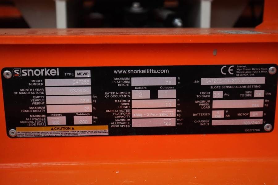 Snorkel S4726E Valid Inspection, *Guarantee! ,Electric, 10