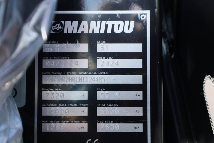 Manitou MT933 EASY 75D ST5 S1 Valid inspection, *Guarantee