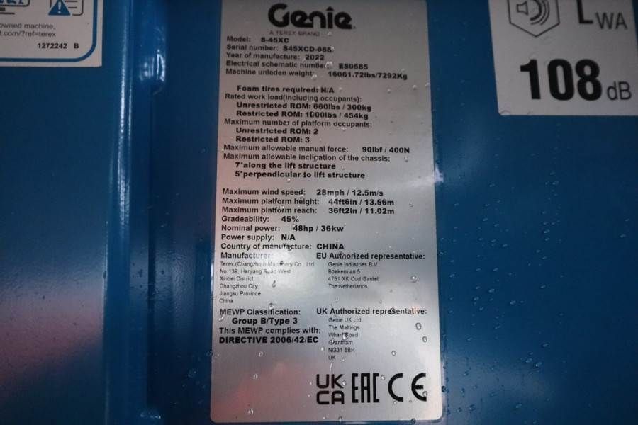 Genie S45XC Valid inspection, *Guarantee! Diesel, 4x4 Dr