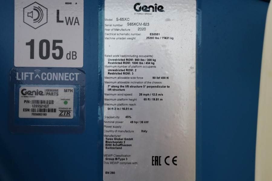 Genie S65XC Valid inspection, *Guarantee! Diesel, 4x4 Dr