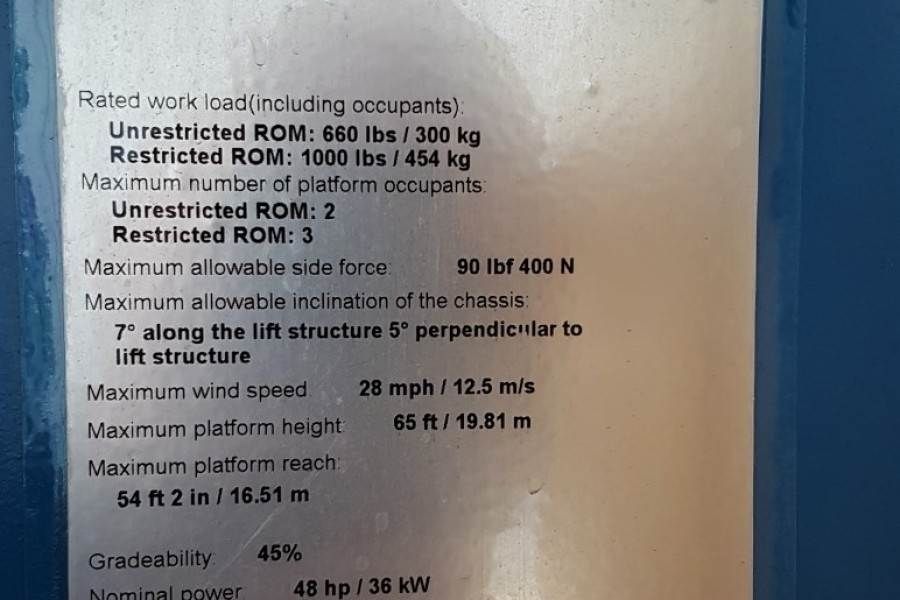 Genie S65XC Valid inspection, *Guarantee! Diesel, 4x4 Dr