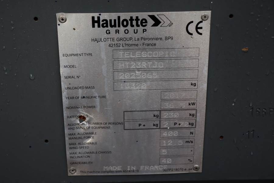 Haulotte HT23RTJ O Valid inspection, *Guarantee! 4x4 Drive,
