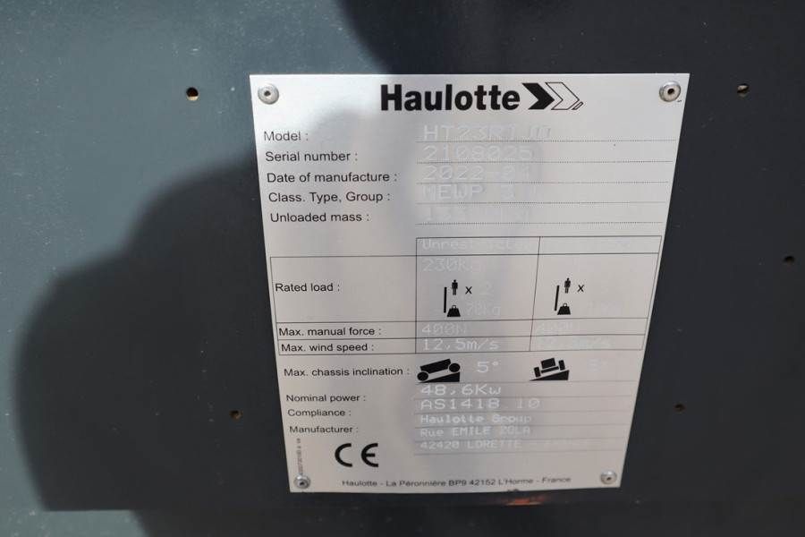 Haulotte HT23RTJ O Valid Inspection, *Guarantee! Diesel, 4x