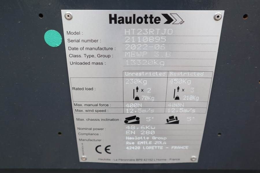 Haulotte HT23RTJ O Valid Inspection, *Guarantee! Diesel, 4x