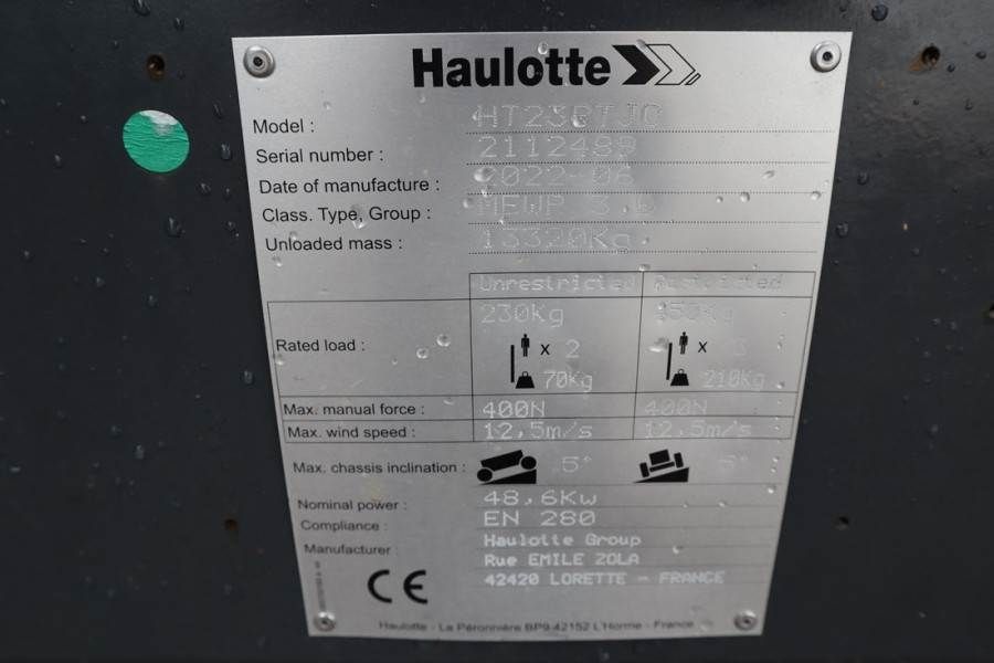 Haulotte HT23RTJ O Valid Inspection, *Guarantee! Diesel, 4x