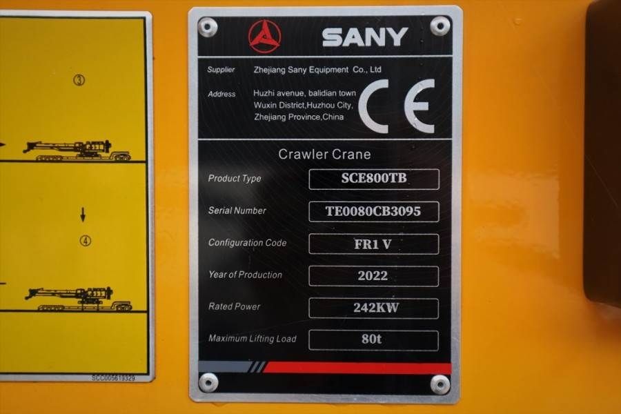 Sany SC800TB Valid inspection, *Guarantee! STAGE 5 ENGI