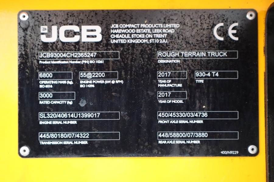 JCB 930-4 T4 Valid inspection, *Guarantee! Diesel, 4x4