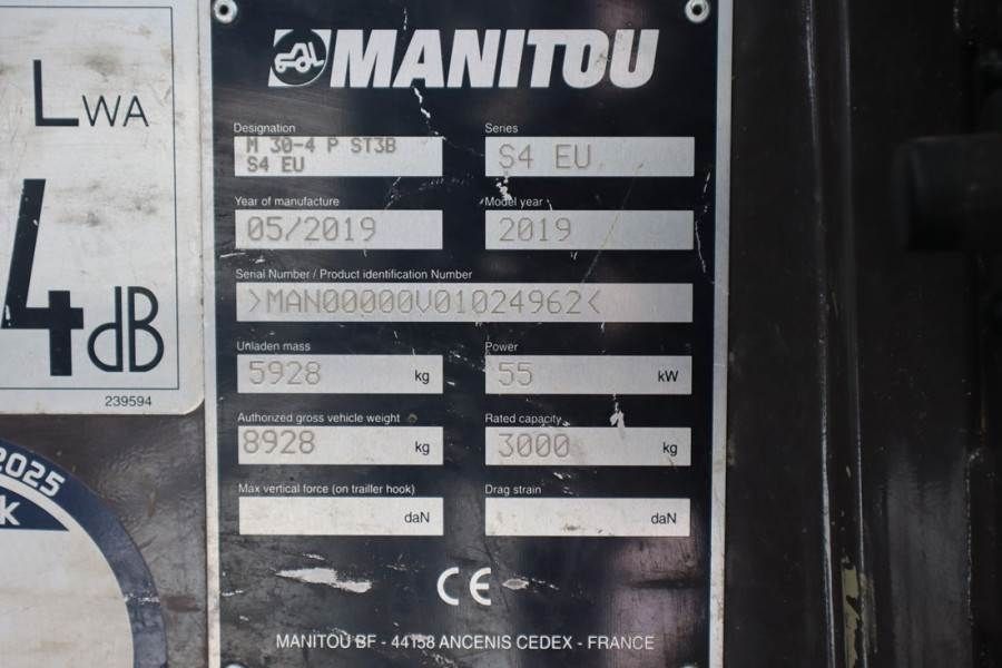 Manitou M30-4 Valid inspection, *Guarantee, Diesel, 4x4 Dr