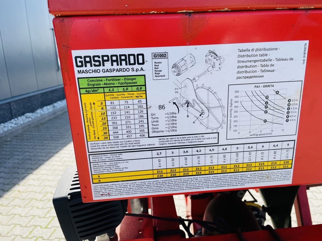 Gaspardo Fronttank mechanisch PA