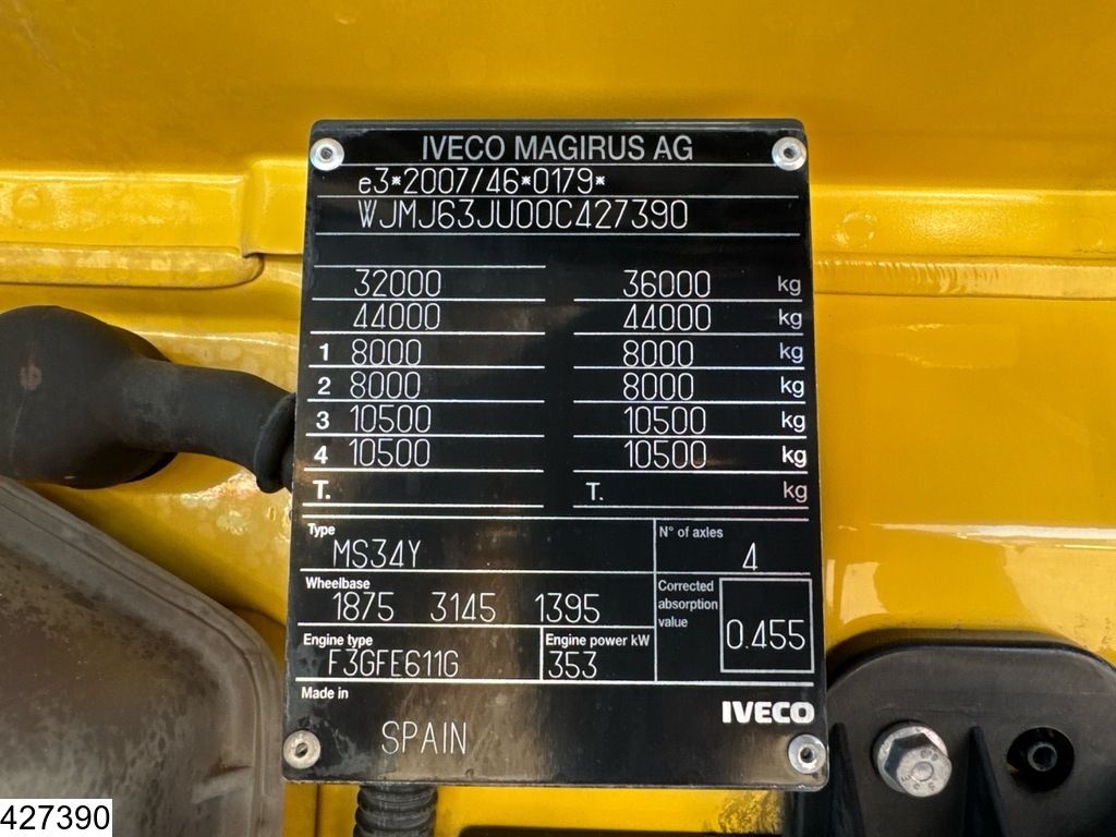 Iveco X-Way 480 8X4, EURO 6D, Retarder, Palfinger