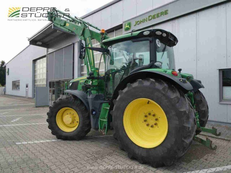 John Deere 6155R + 663R