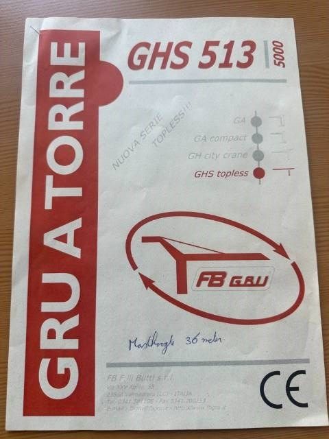 FB GRU GHS 513-5000 torenkraan