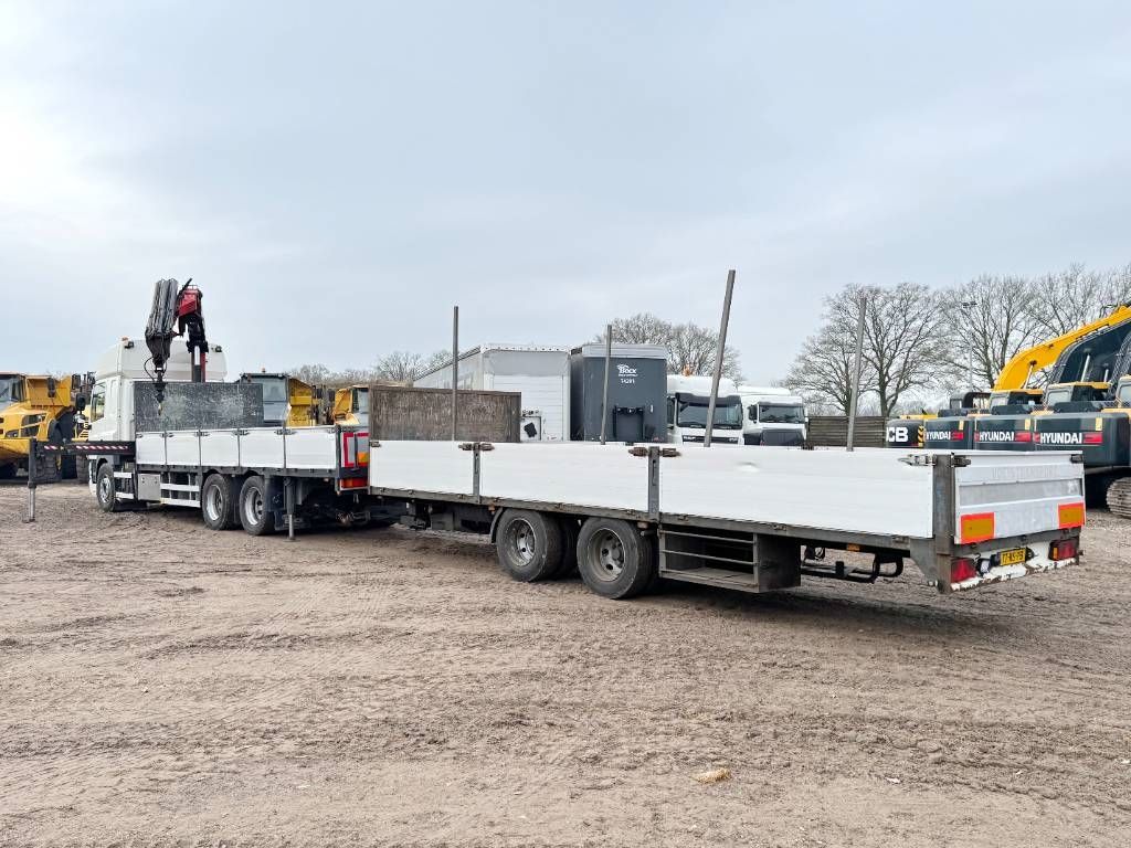 DAF CF85.410 + 21m kran Fassi Crane 21ton/m + Trailer