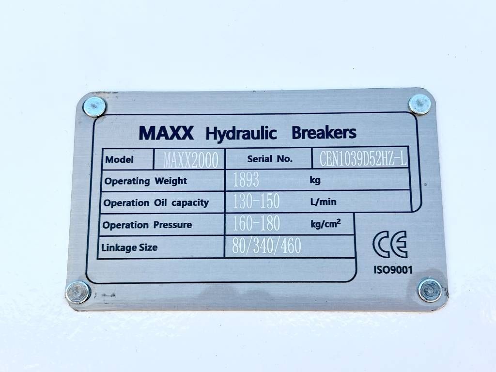 Maxx 2000 hammer / 18-26 ton /hydraulic breaker /