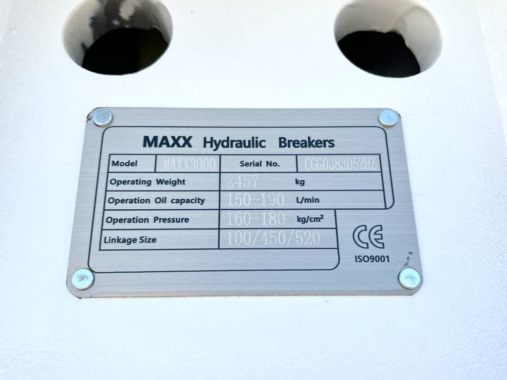 Maxx 3000 hammer / 27-40 Ton / Hydraulic Breaker /