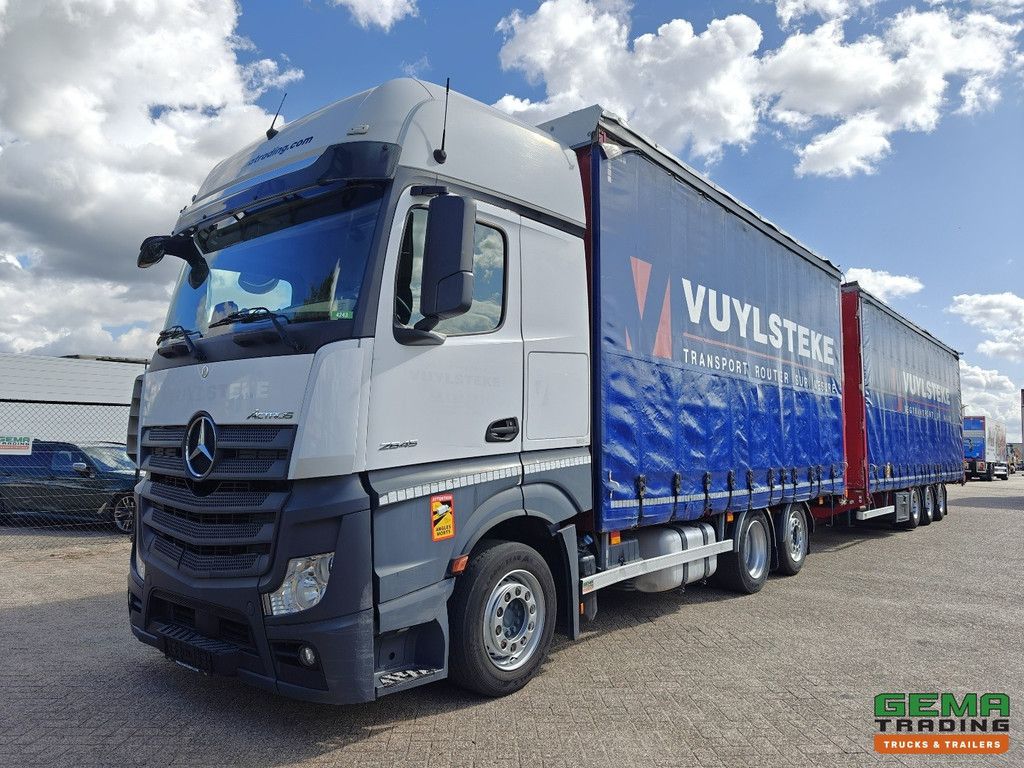 Mercedes-Benz Actros 2645 6x2 Gigaspace Euro6 + 3-axle trailer - 115m³ volume combination - double tanks - muffler connection - HH floor - SMARTTacho V2