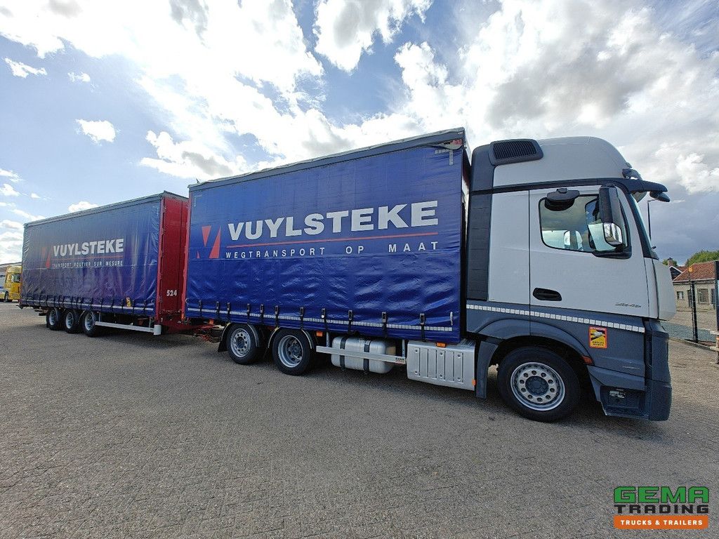 Mercedes-Benz Actros 2645 6x2 Gigaspace Euro6 + 3-axle trailer - 115m³ volume combination - double tanks - muffler connection - HH floor - SMARTTacho V2