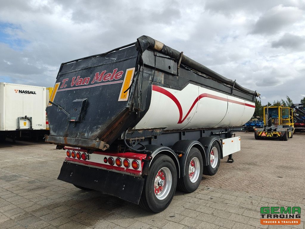 MOL K85F/27Tri/39ST 3-Axle BPW - Tipper 36m³ - Insulated - Lift Axle - Steel/Steel - Alcoa