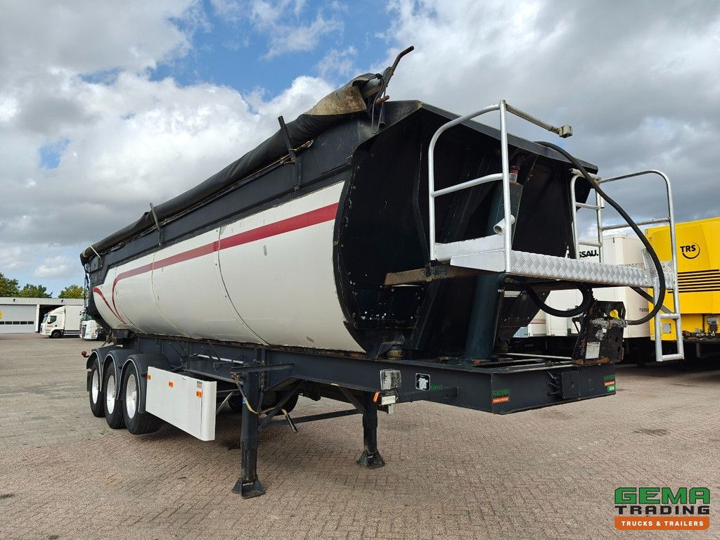 MOL K85F/27Tri/39ST 3-Axle BPW - Tipper 36m³ - Insulated - Lift Axle - Steel/Steel - Alcoa