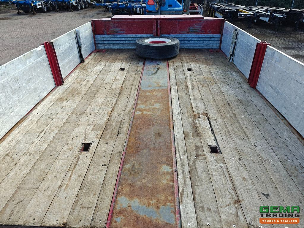 Broshuis E-2190/27 3-Achs-SAF – Semi-Tieflader – Ausziehbar 4,57 m – Verbreiterbar – Twistlocks – Rampen – 11/2025 TÜV