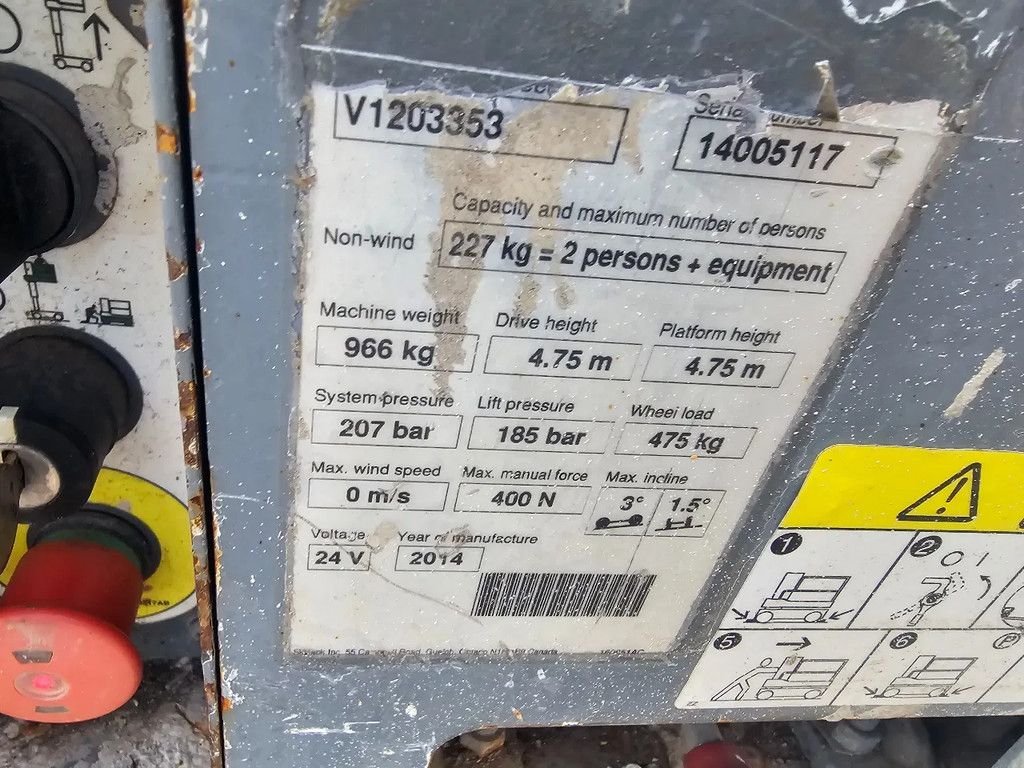 Skyjack Sj16 6.5m Werkhoogte hoogwerker compact