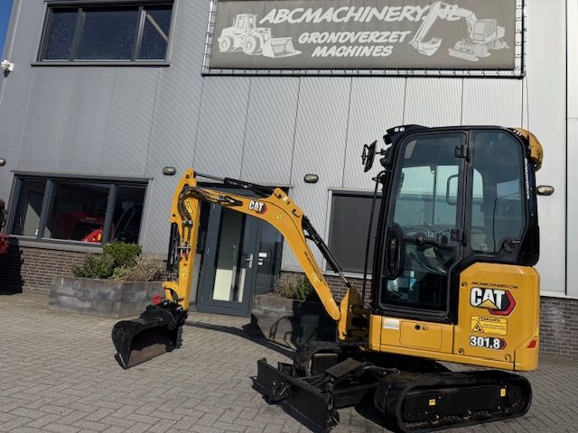 CAT 301.8 Next 2T Minigraver Minikraan Airco Slp/Srt Kubota