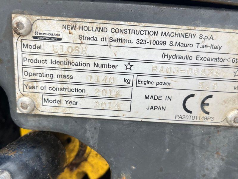 New Holland E10SR Tiltman og 3 skovle